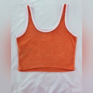 Orange Hollister Terry Tank